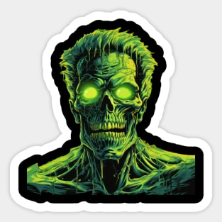 Green Zombie Sticker